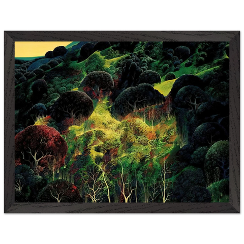 Autumn Fields by Eyvind Earle — Framed art print at Zephyeer