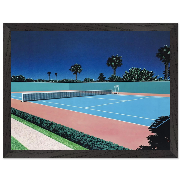 Tennis Court by Hiroshi Nagai — Framed art print at Zephyeer