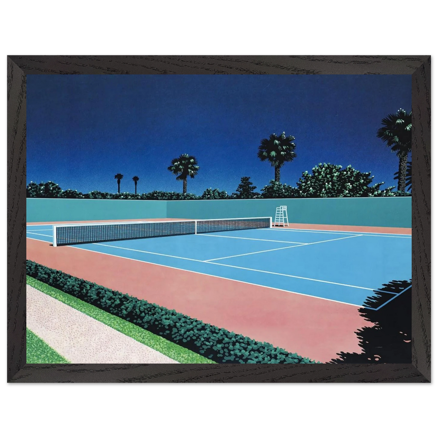 Tennis Court by Hiroshi Nagai — Framed art print at Zephyeer