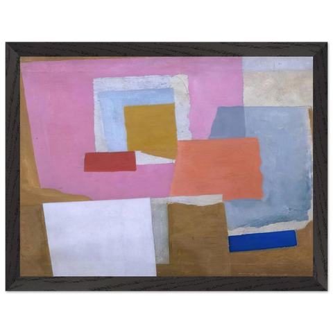1924 first abstract painting, Chelsea - 1924 by Ben Nicholson — Framed art print at Zephyeer