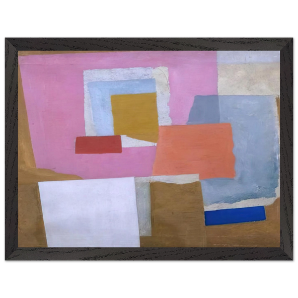 1924 first abstract painting, Chelsea - 1924 by Ben Nicholson — Framed art print at Zephyeer