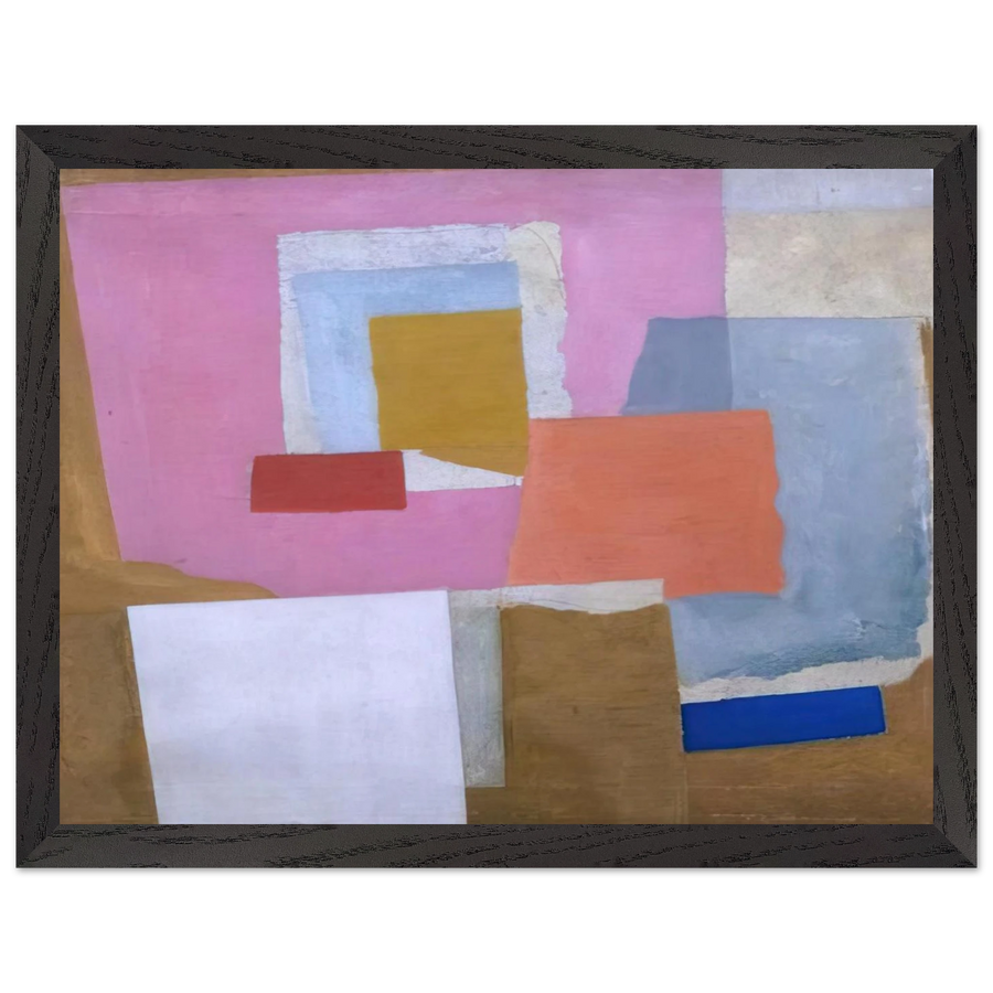1924 first abstract painting, Chelsea - 1924 by Ben Nicholson — Framed art print at Zephyeer