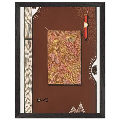 FACE WITH WATCH 1996 by Jasper Johns — Framed art print at Zephyeer