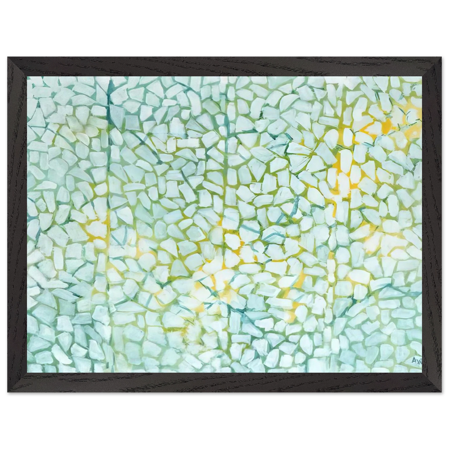 WHITE DAISIES RHAPSODY 1973 by Alma Woodsey Thomas — Framed art print at Zephyeer