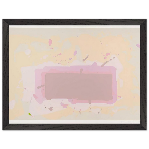 Pale Yellow, Pink and Brown - 1971 by John Hoyland — Framed art print at Zephyeer