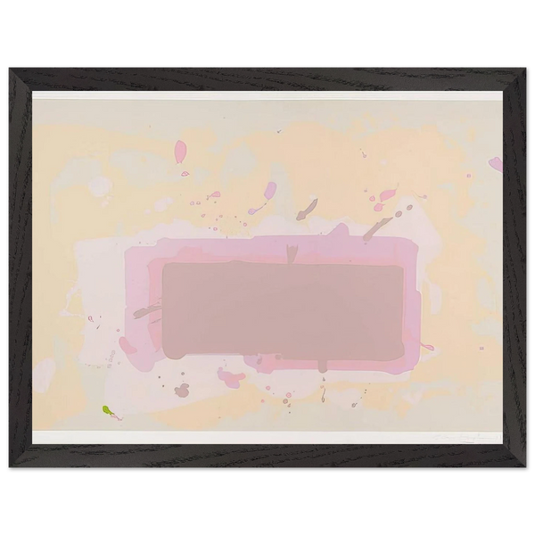 Pale Yellow, Pink and Brown - 1971 by John Hoyland — Framed art print at Zephyeer