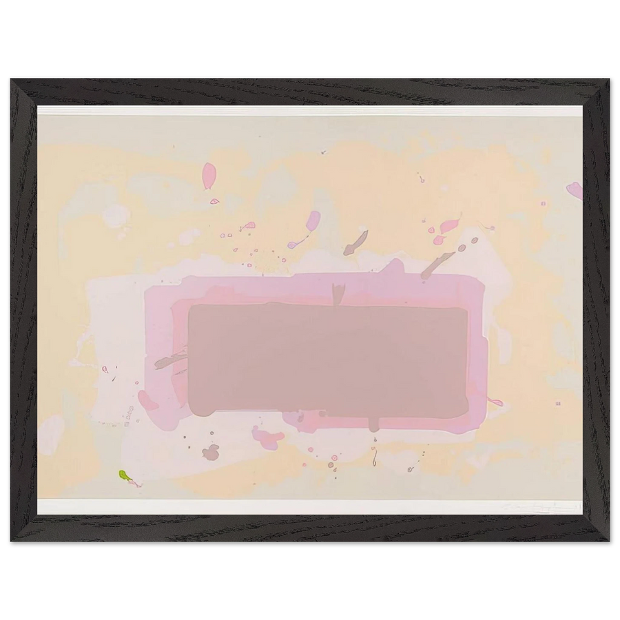 Pale Yellow, Pink and Brown - 1971 by John Hoyland — Framed art print at Zephyeer