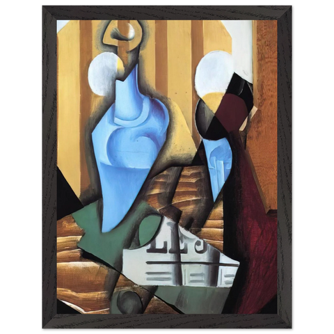STILL LIFE WITH BOTTLE AND GLASS 1914 by Juan Gris — Framed art print at Zephyeer