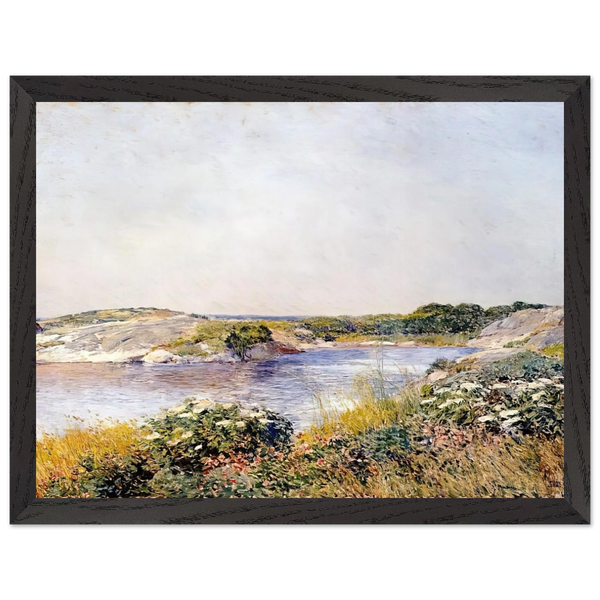 The Little Pond, Appledore by Childe Hassam — Framed art print at Zephyeer