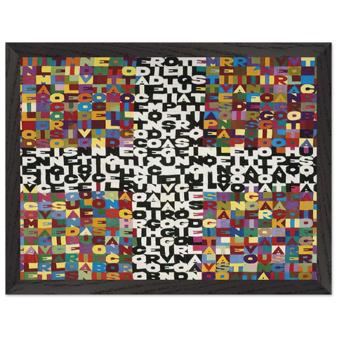 OGGI VENTICINQUESIMO GIORNO DEL SETTIMO MESE 1988 by Alighiero Boetti — Framed art print at Zephyeer