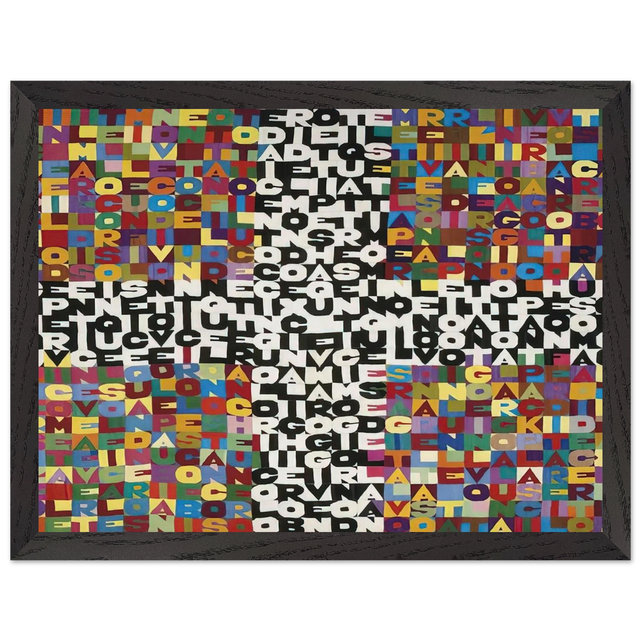 OGGI VENTICINQUESIMO GIORNO DEL SETTIMO MESE 1988 by Alighiero Boetti — Framed art print at Zephyeer