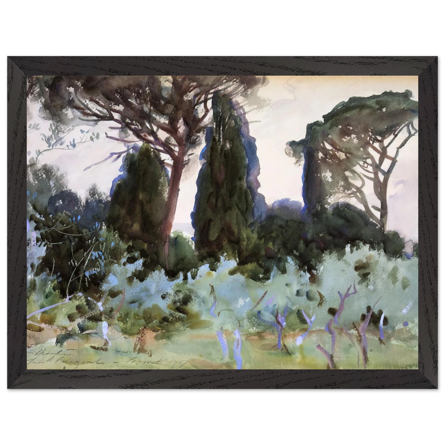 Landscape near Florence by John Singer Sargent — Framed art print at Zephyeer