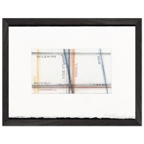 GRANT FROM LOS FRANCISCO SAN ANGELES PORTFOLIO by Edward Ruscha — Framed art print at Zephyeer