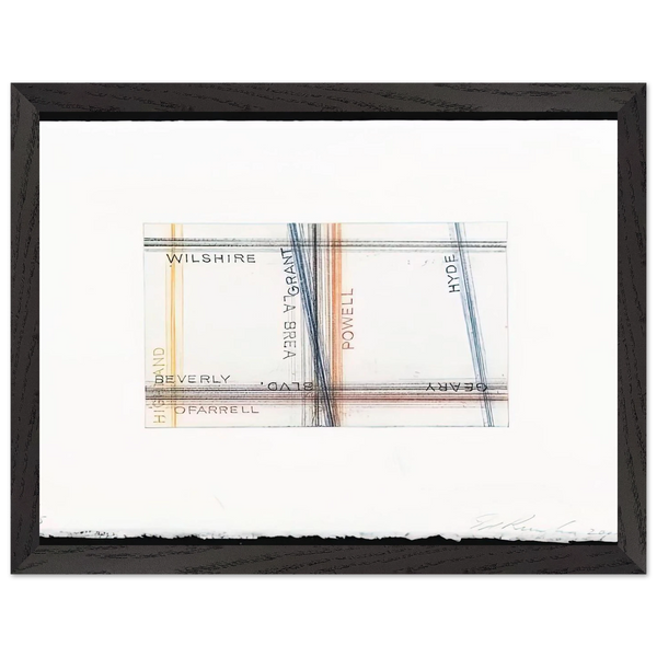 GRANT FROM LOS FRANCISCO SAN ANGELES PORTFOLIO by Edward Ruscha — Framed art print at Zephyeer