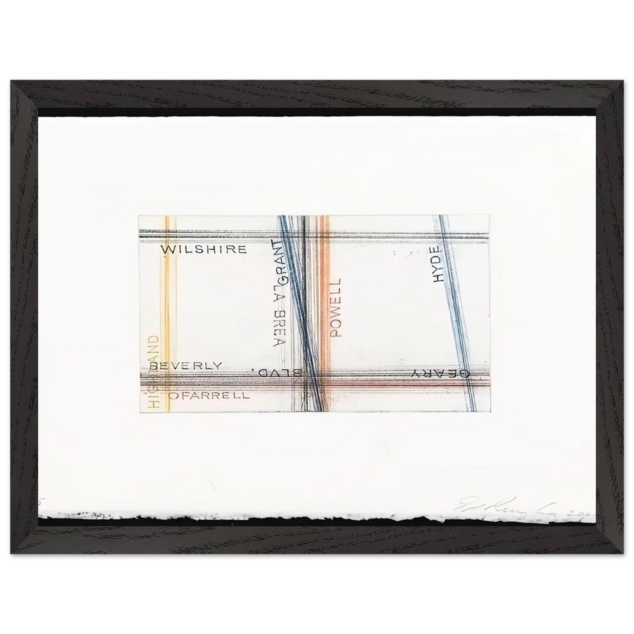 GRANT FROM LOS FRANCISCO SAN ANGELES PORTFOLIO by Edward Ruscha — Framed art print at Zephyeer