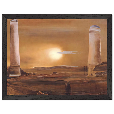 THE TOWERS by Salvador Dali — Framed art print at Zephyeer