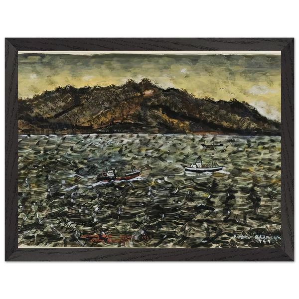 INLAND SEA JAPAN FROM BOAT by Ivan Albright — Framed art print at Zephyeer