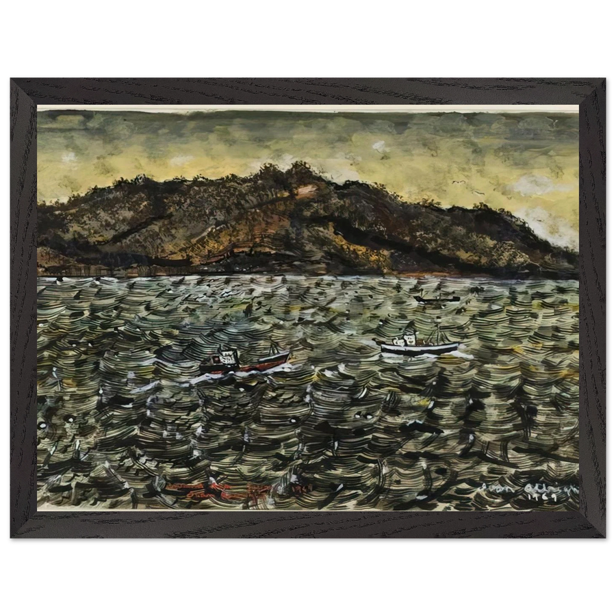 INLAND SEA JAPAN FROM BOAT by Ivan Albright — Framed art print at Zephyeer