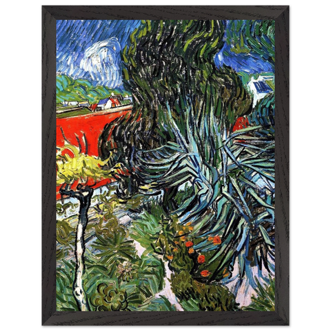 The Garden of Doctor Gachet at Auvers-sur-Oise by Vincent van Gogh — Framed art print at Zephyeer