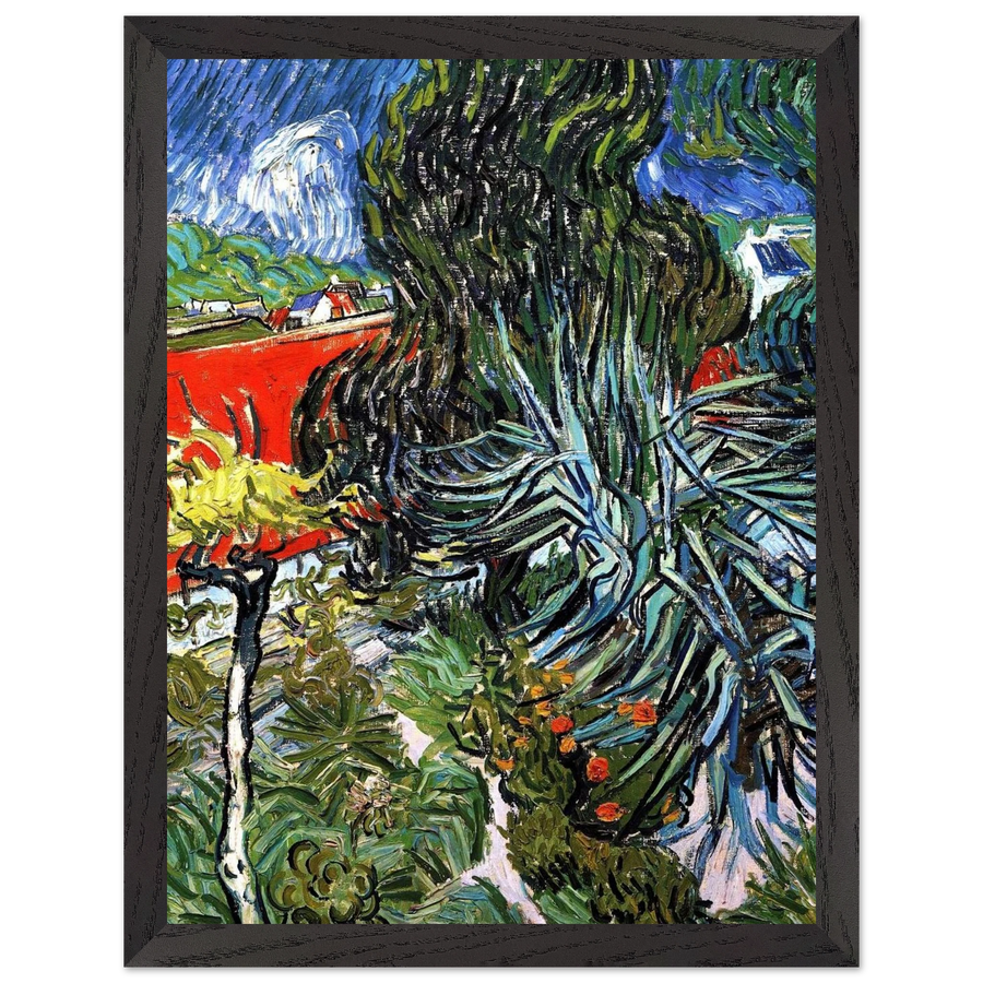 The Garden of Doctor Gachet at Auvers-sur-Oise by Vincent van Gogh — Framed art print at Zephyeer