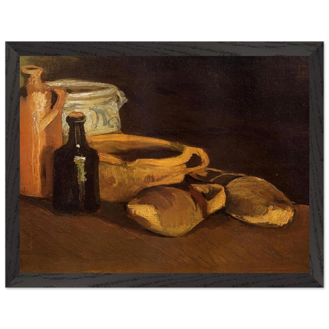 Still Life with Clogs and Pots by Vincent van Gogh — Framed art print at Zephyeer