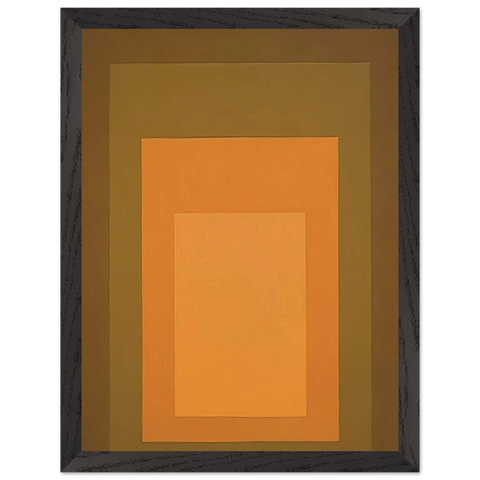 HOMAGE TO THE SQUARE AUTUMN CLIMAX 1963 by Josef Albers — Framed art print at Zephyeer