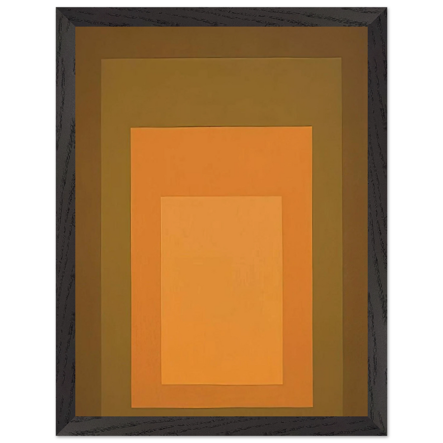 HOMAGE TO THE SQUARE AUTUMN CLIMAX 1963 by Josef Albers — Framed art print at Zephyeer