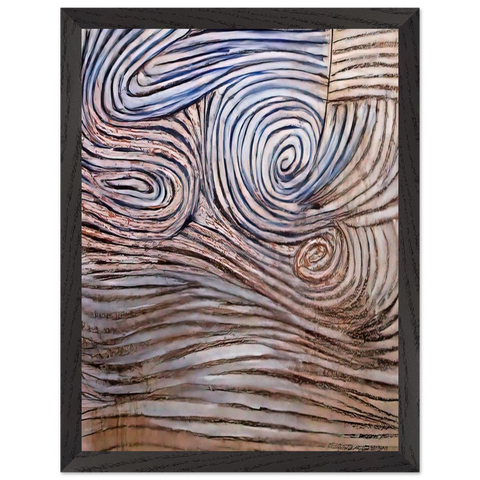 SPIRAL MOTIF IN WHITE BLACK AND INDIGO 1951 by Victor Pasmore — Framed art print at Zephyeer