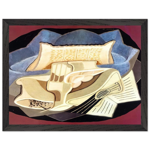 THE BLUE CLOTH 1925 by Juan Gris — Framed art print at Zephyeer