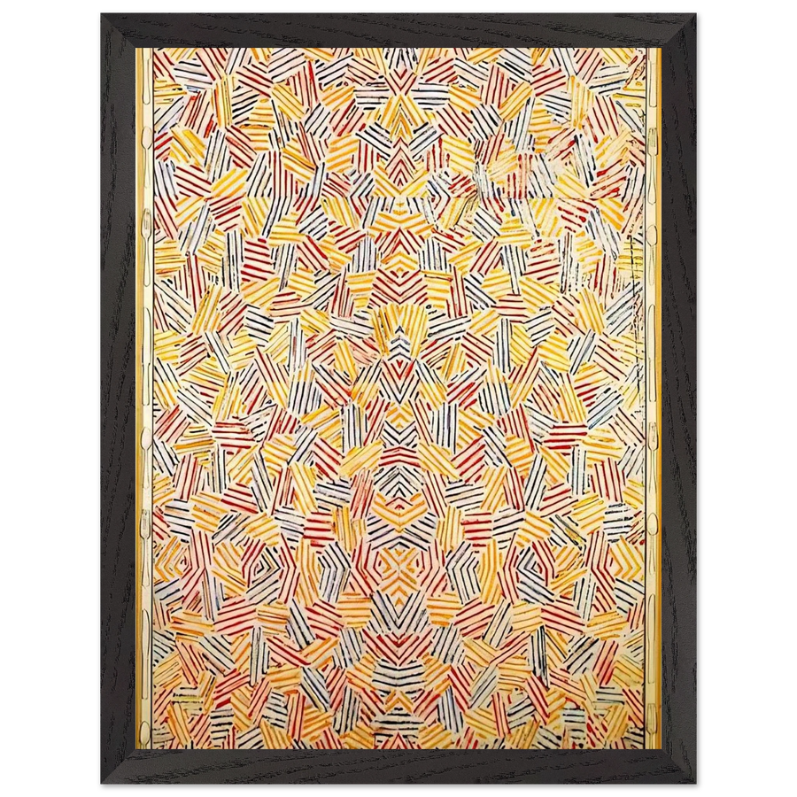 DANCERS ON A PLANE by Jasper Johns — Framed art print at Zephyeer