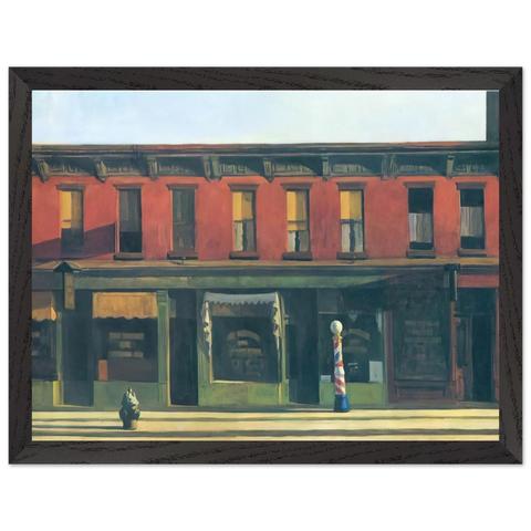 Early Sunday Morning by Edward Hopper — Framed art print at Zephyeer