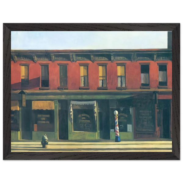 Early Sunday Morning by Edward Hopper — Framed art print at Zephyeer