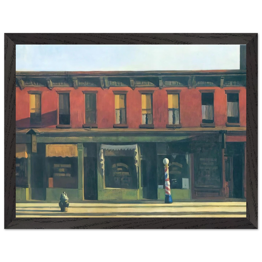 Early Sunday Morning by Edward Hopper — Framed art print at Zephyeer