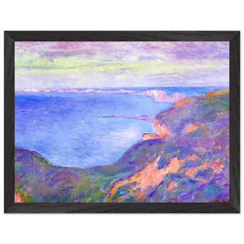 Cliff near Dieppe 2 by Claude Monet — Framed art print at Zephyeer