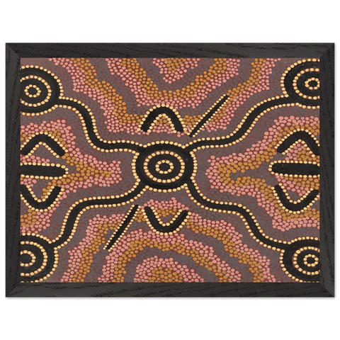 Untitled - 1980 by Clifford Possum Tjapaltjarri — Framed art print at Zephyeer