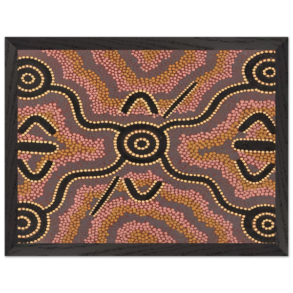 Untitled - 1980 by Clifford Possum Tjapaltjarri — Framed art print at Zephyeer