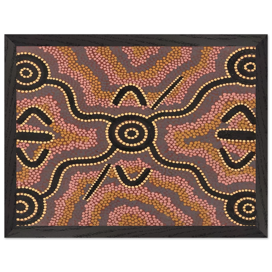Untitled - 1980 by Clifford Possum Tjapaltjarri — Framed art print at Zephyeer