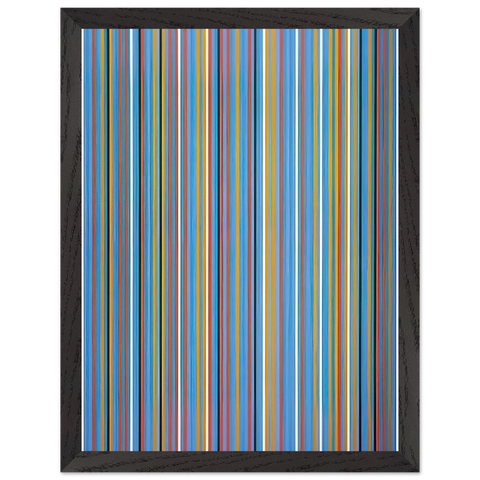 BIG BLUE 1982 by Bridget Riley — Framed art print at Zephyeer