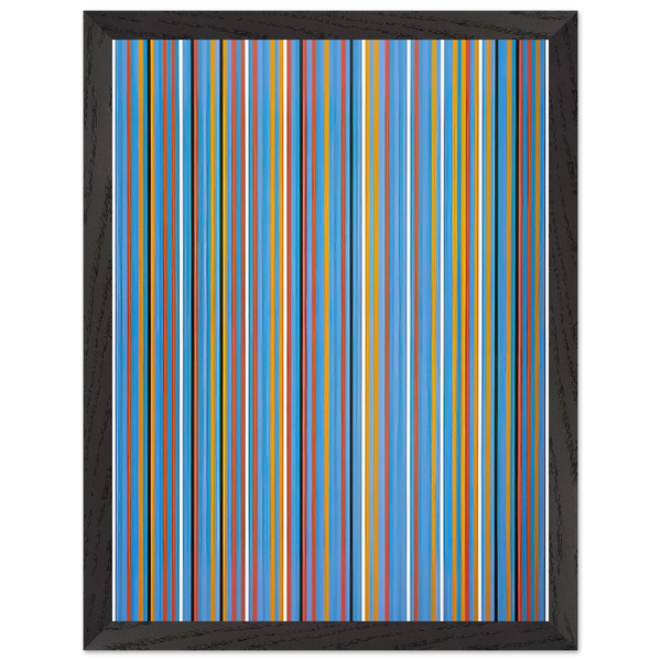 BIG BLUE 1982 by Bridget Riley — Framed art print at Zephyeer