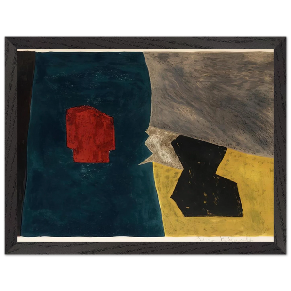 Composition bleue, jaune et grise - 1958 by Serge Poliakoff — Framed art print at Zephyeer