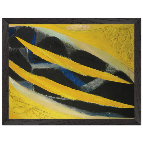 Dark Presence III, Yellow - 1963 by Frank Lobdell — Framed art print at Zephyeer