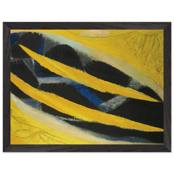 Dark Presence III, Yellow - 1963 by Frank Lobdell — Framed art print at Zephyeer