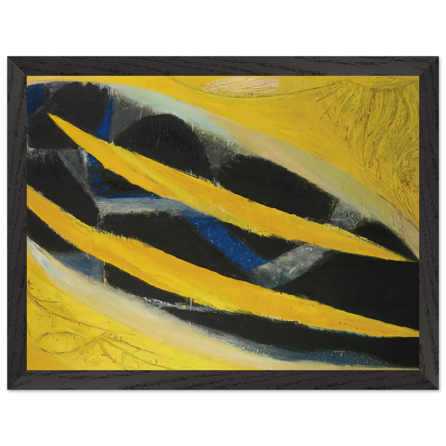 Dark Presence III, Yellow - 1963 by Frank Lobdell — Framed art print at Zephyeer