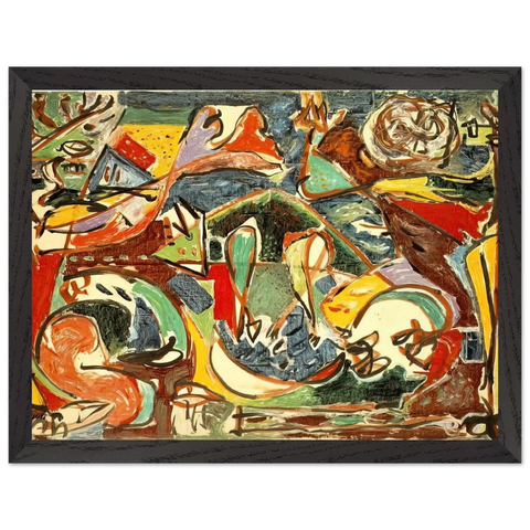 THE KEY by Jackson Pollock — Framed art print at Zephyeer