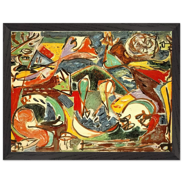 THE KEY by Jackson Pollock — Framed art print at Zephyeer