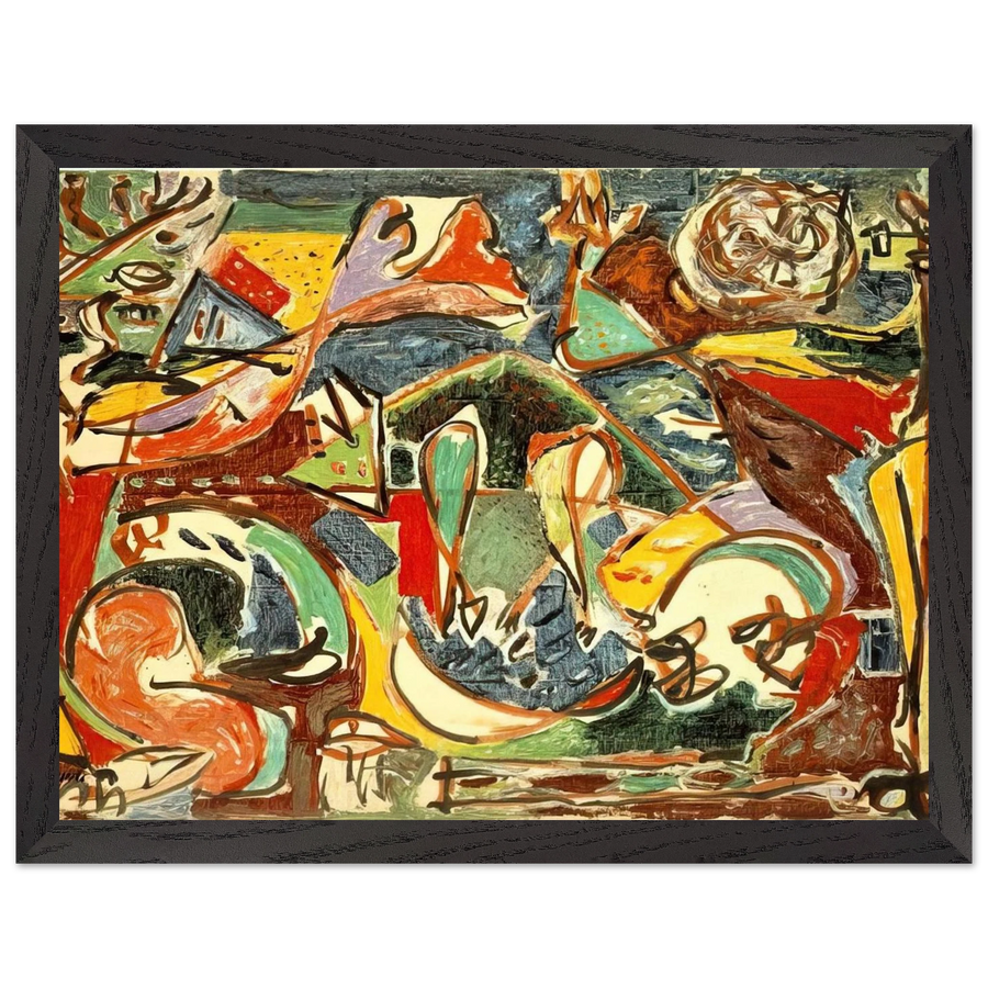THE KEY by Jackson Pollock — Framed art print at Zephyeer