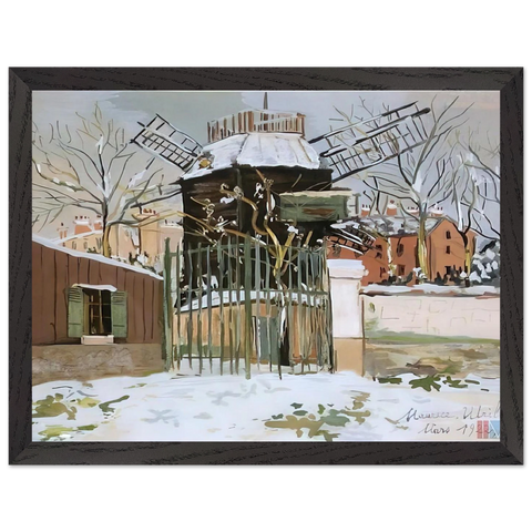 MOULIN DE LA GALETTE 2 by Maurice Utrillo — Framed art print at Zephyeer