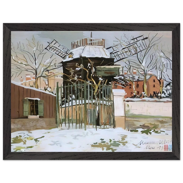 MOULIN DE LA GALETTE 2 by Maurice Utrillo — Framed art print at Zephyeer