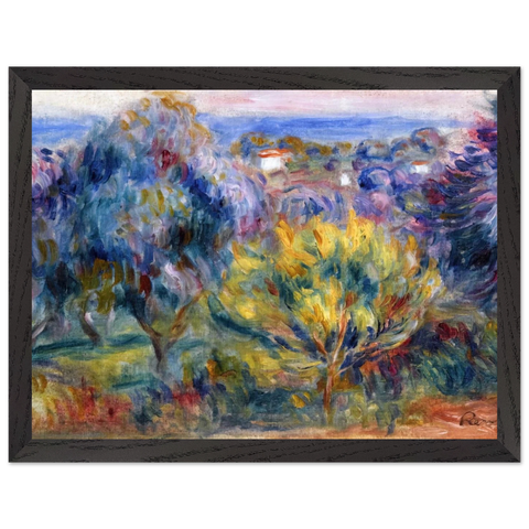 Landscape with a View of the Sea by Pierre-Auguste Renoir — Framed art print at Zephyeer