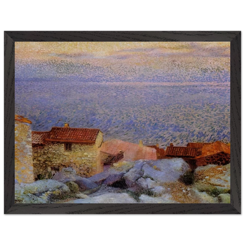 Coastal Landscape by Henri-Edmond Cross — Framed art print at Zephyeer